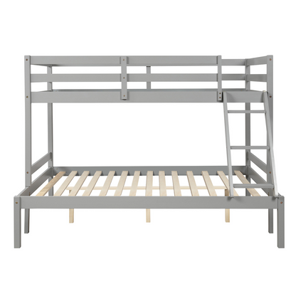Twin over full bunk bed (Gray)