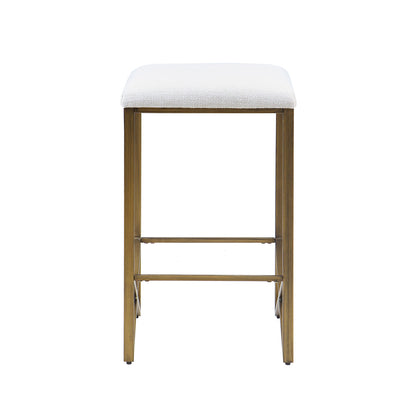 Backless Upholstered Counter Stool 26"H