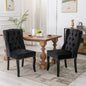 Rustic Wingback Dining Chairs Set of 2 W114343647