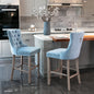 Solid Wood Tufted Counter&Bar Stools Set of 2 W114342345