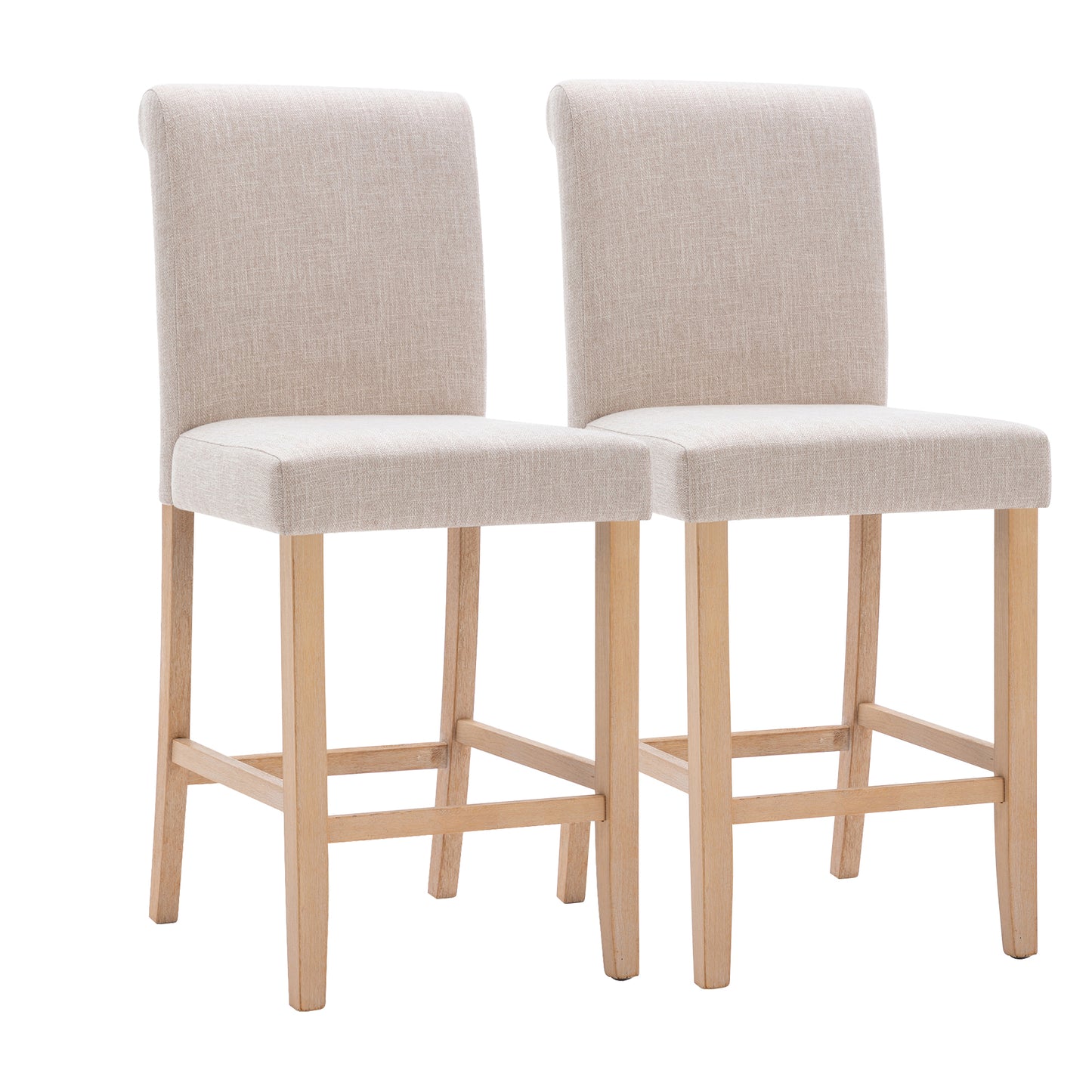 Solid Wood Counter&Bar Stools Set of 2 W21236783